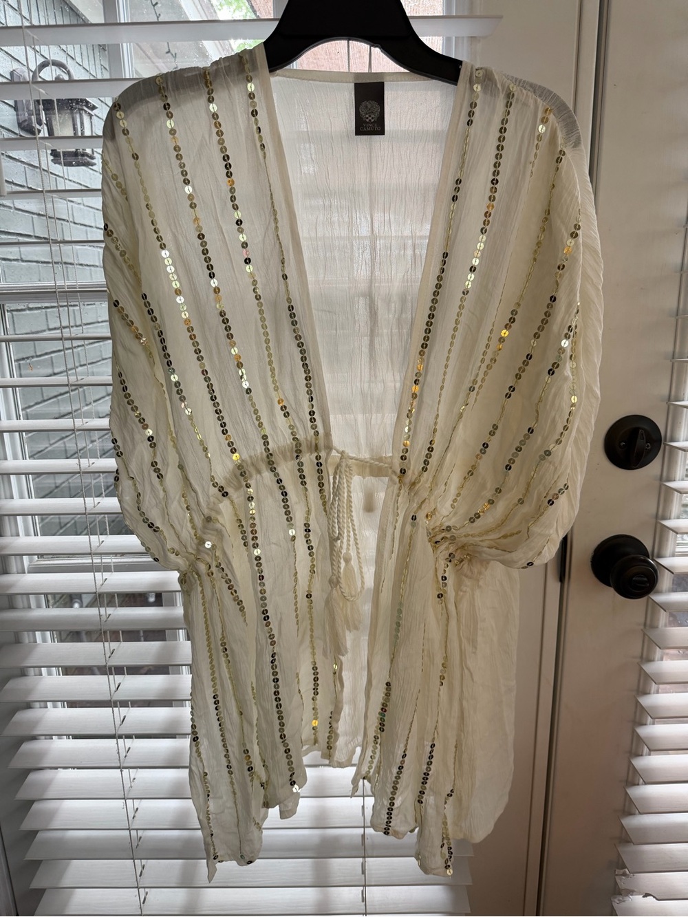 Vince Camuto Sequin boho Swim Coverup